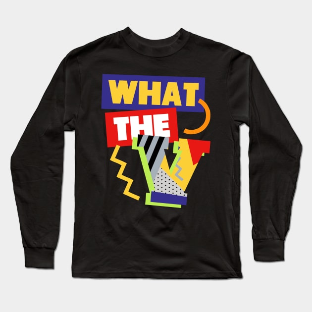 What The 5 Retro Sneaker Design Long Sleeve T-Shirt by funandgames